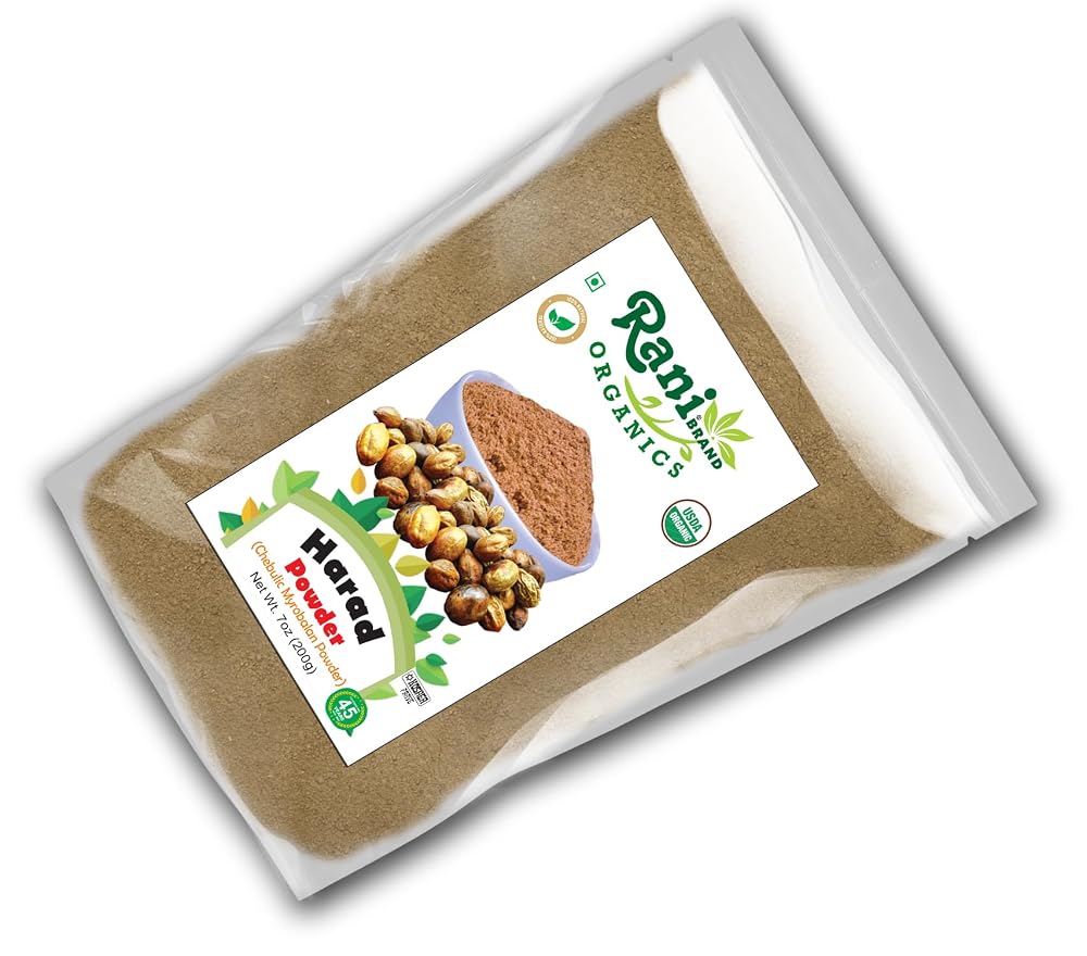 Rani Organic Harad Powder (Chebulic Myrobalan) - 7oz - image 9