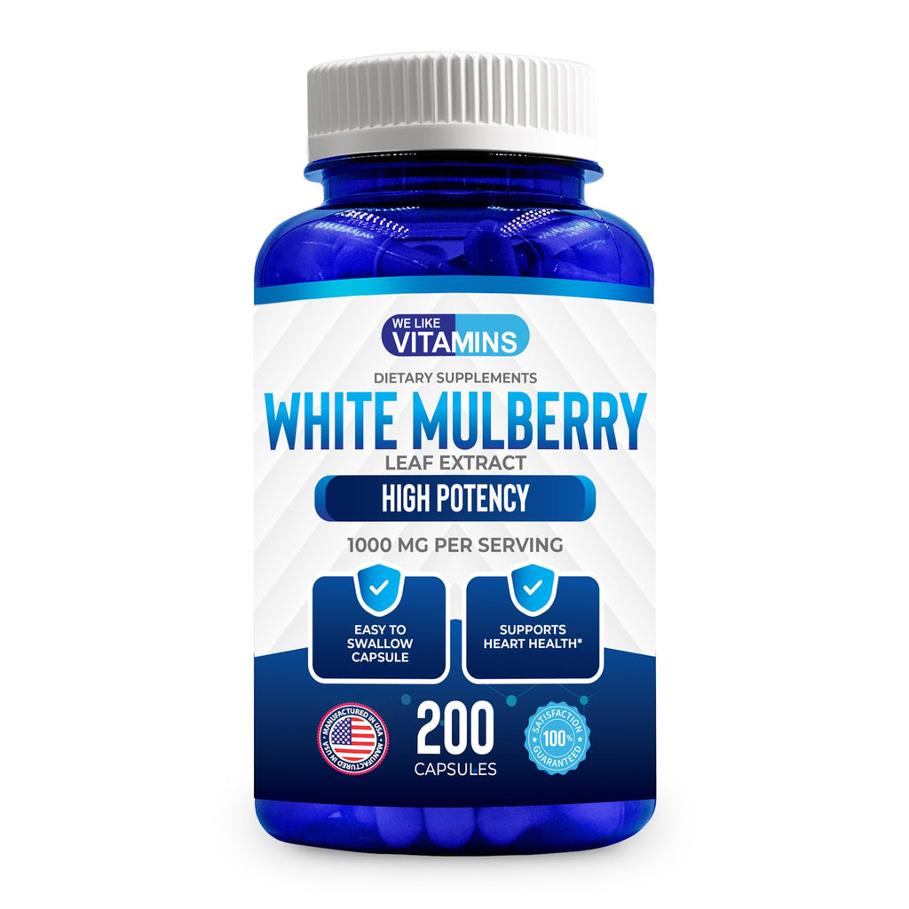 We Like Vitamins White Mulberry 1000mg - 200 Vegetarian Capsules - image 8