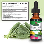 Nature's Answer Sage Leaf Organic Liquid Extract - 1 fl oz - image 4