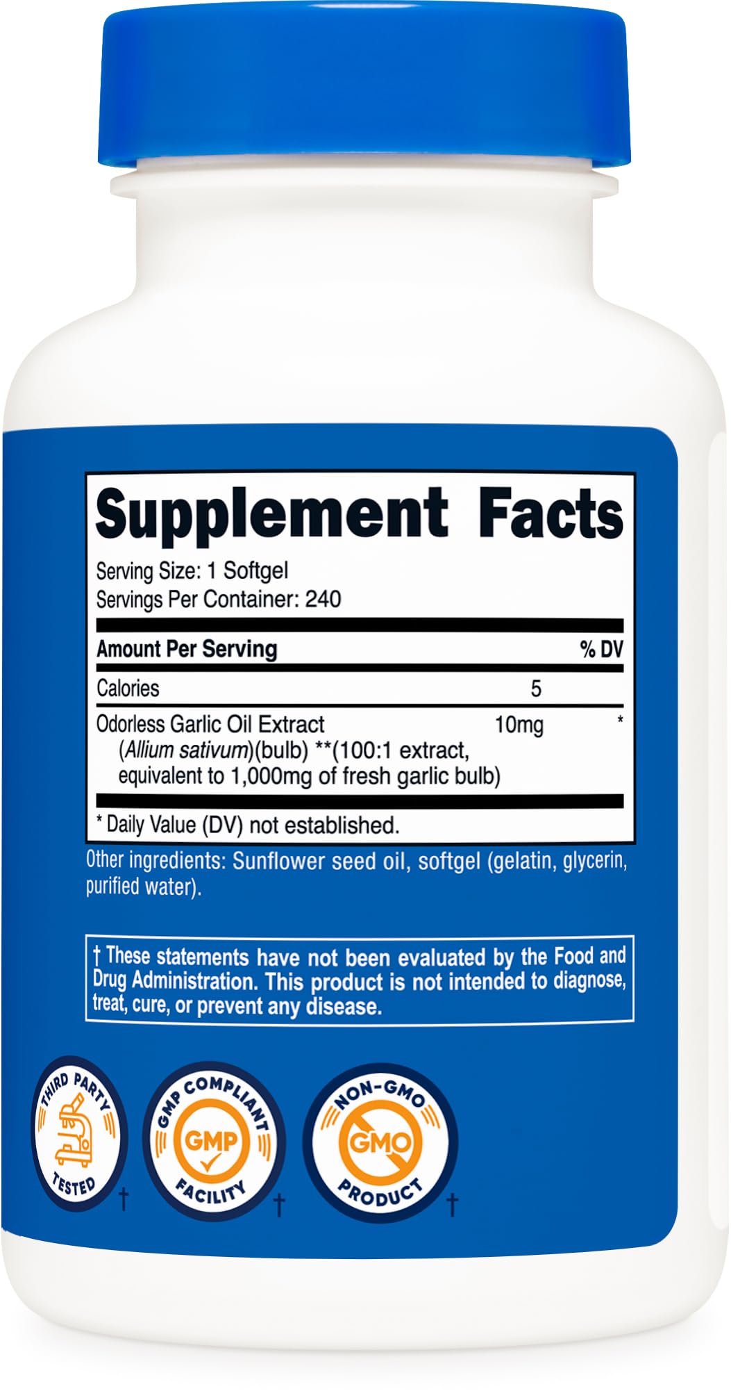Nutricost Garlic 1000mg