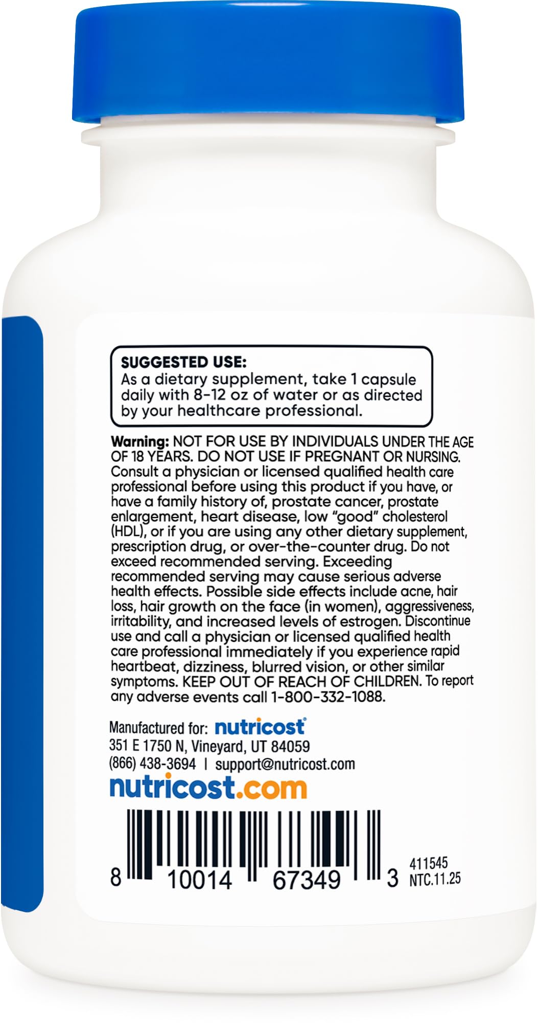 Nutricost Pregnenolone 100mg - 120 Capsules - image 4