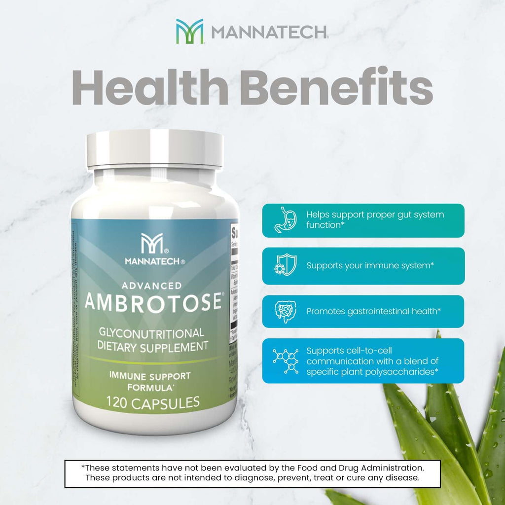 Mannatech Advanced Ambrotose Immune Support - 120 Capsules - image 5