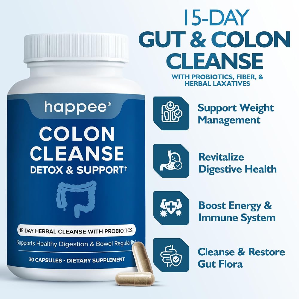 Happee Colon Cleanser & Detox for Weight Loss Support, 15 Day Cleanse - image 2
