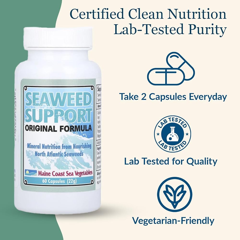 Maine Coast Sea Vegetables Seaweed Support Iodine - 60 Capsules - image 6