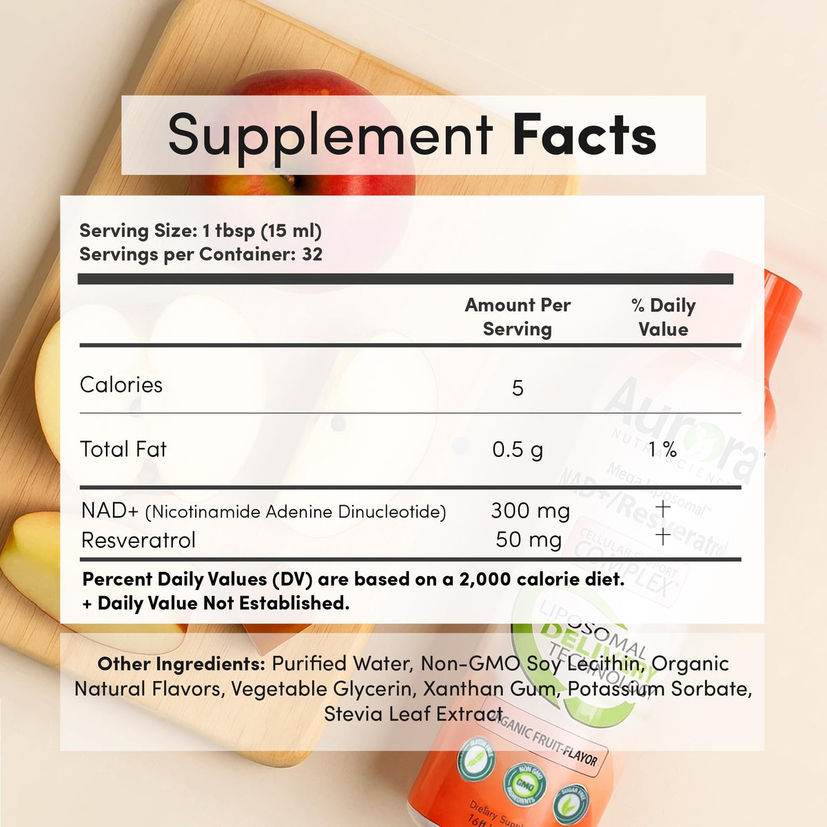 Vida Lifescience Liposomal NAD+ Liquid with Resveratrol - 32 Servings - image 2