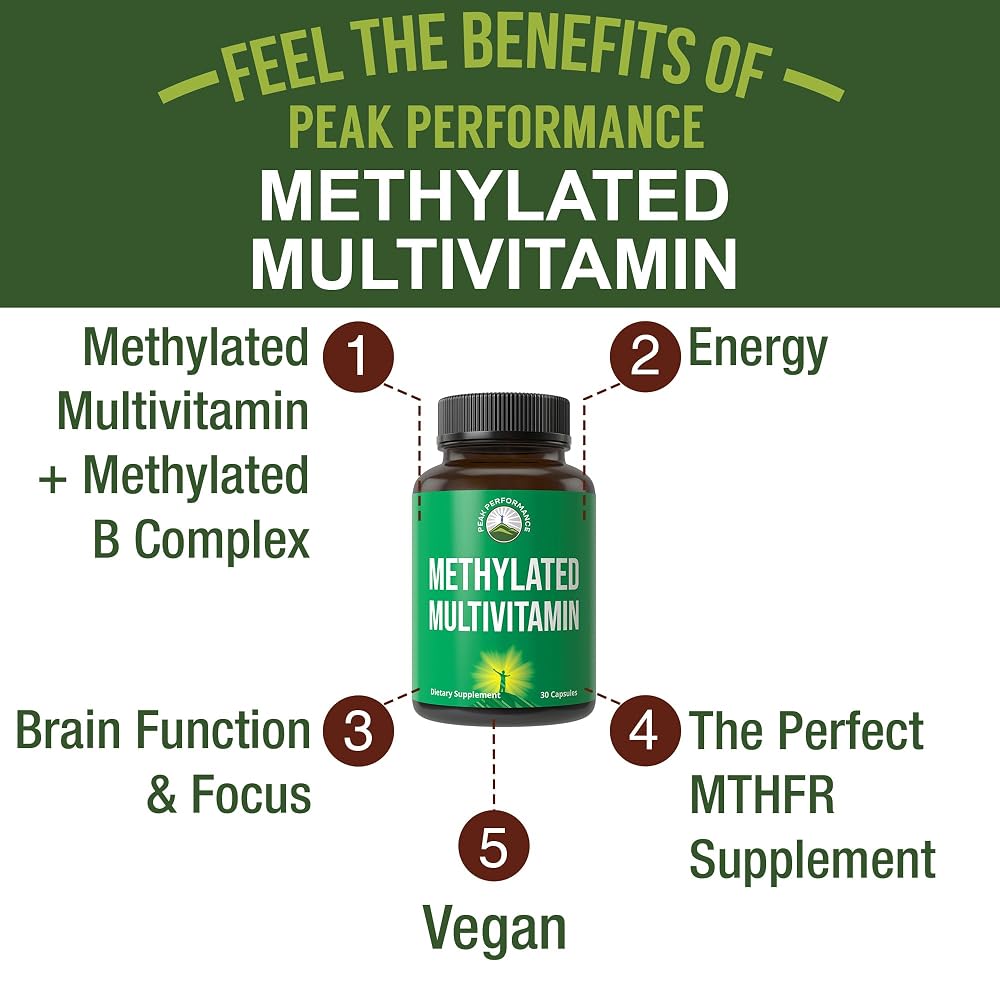 Peak Performance Methylated B Complex Multivitamin - 30 Capsules - image 2
