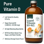 Natural Force Pure Vitamin D Liquid D3 & K2 - 16 fl oz - image 3