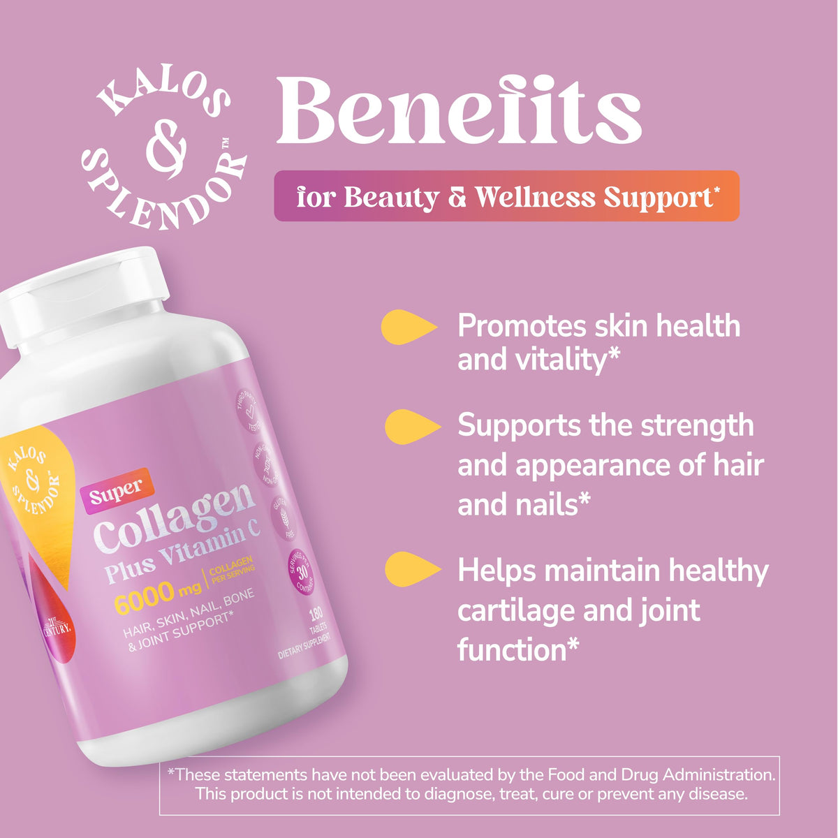 21st Century Super Collagen Plus Vitamin C Tablets - 180 Count - image 4