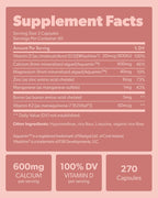 sapling Calcium Supplement with Vitamin K2 & D3 - 270 Capsules - image 4