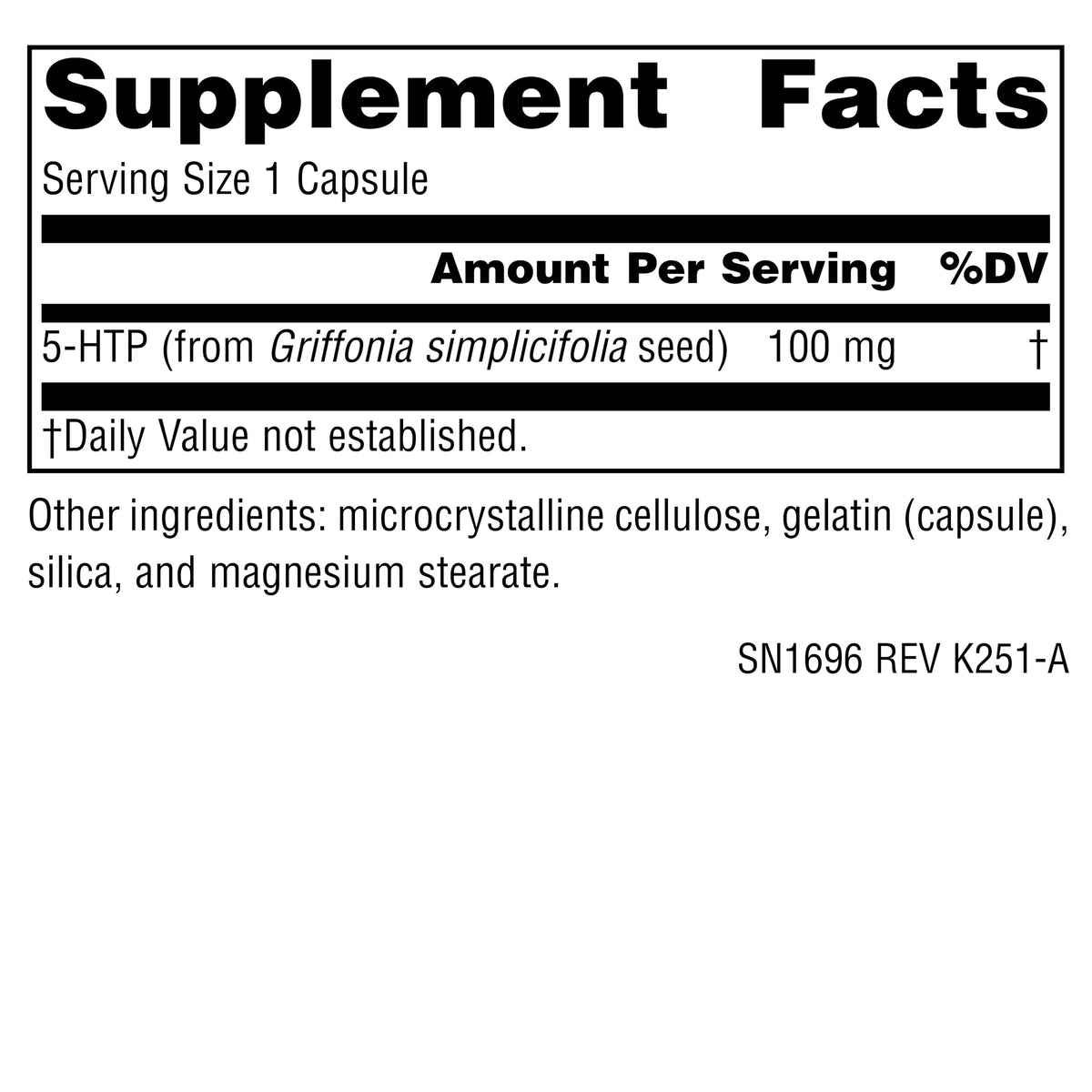 Source Naturals Serene Science 5-HTP 100 mg - 120 Capsules - image 2