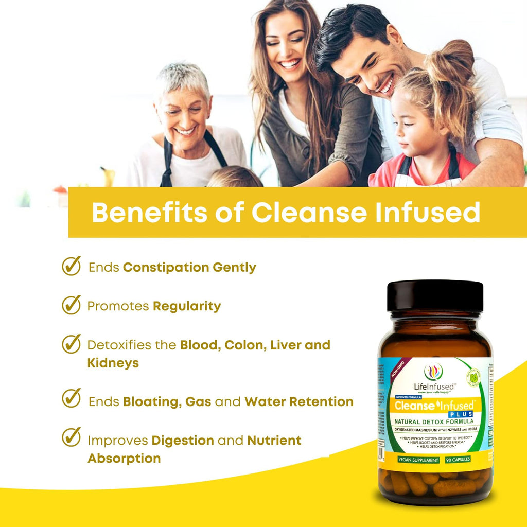 Life Infused Cleanse Plus Colon Cleanse - 90 Vegan Capsules - image 3