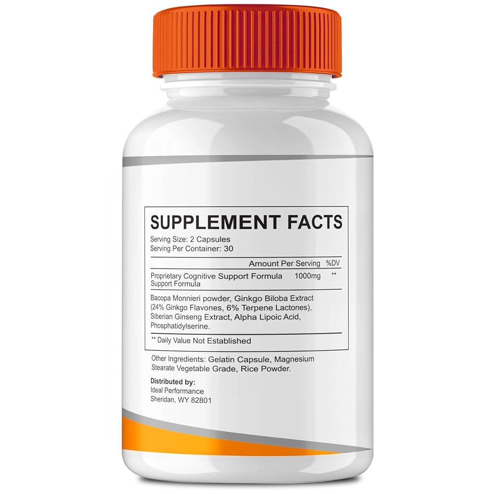 IDEAL PERFORMANCE Arialief Brain Supplements Memory and Focus - 180 Capsules - image 2