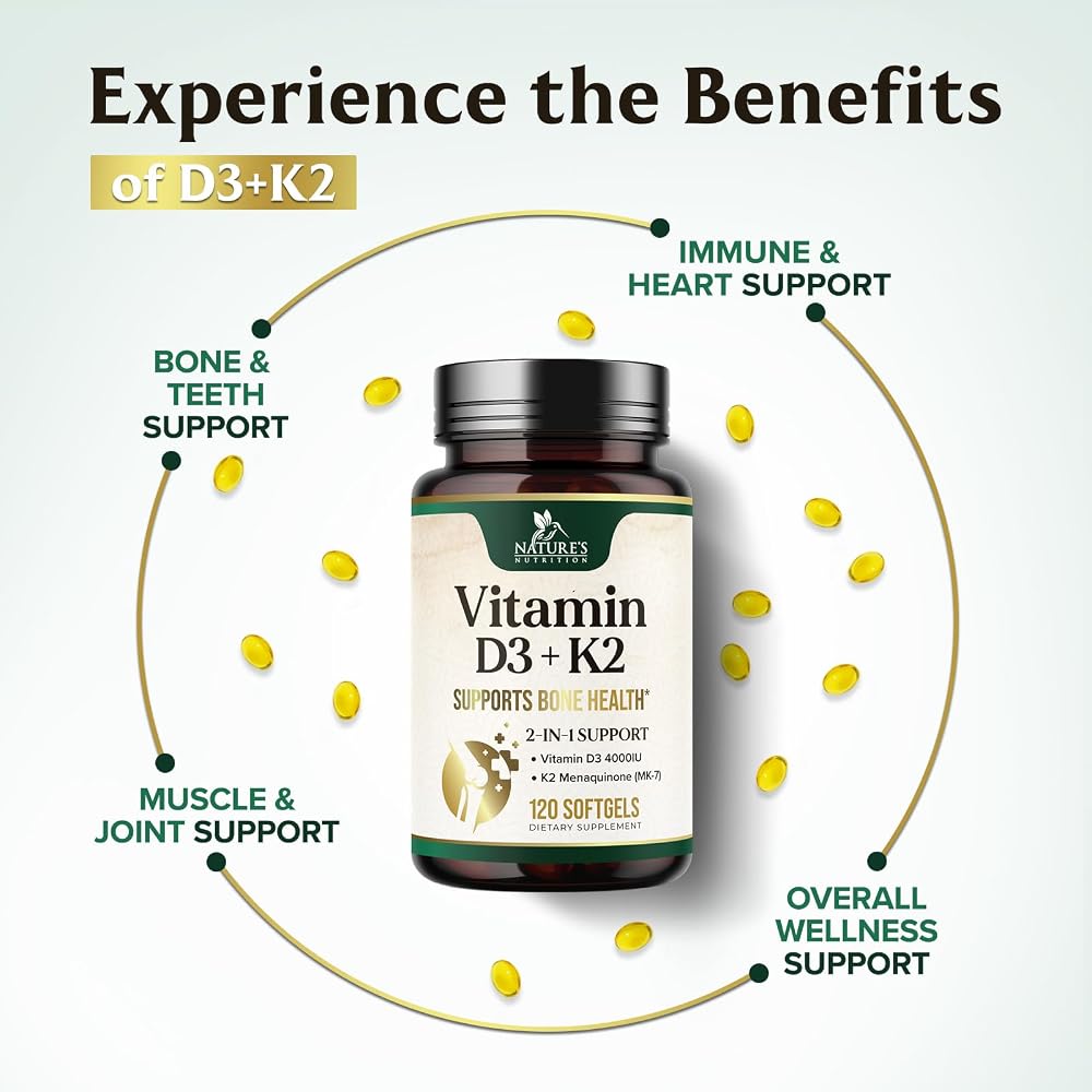 Nature's Nutrition Vitamin D3 4000 IU 100mcg Per Serving - Extra