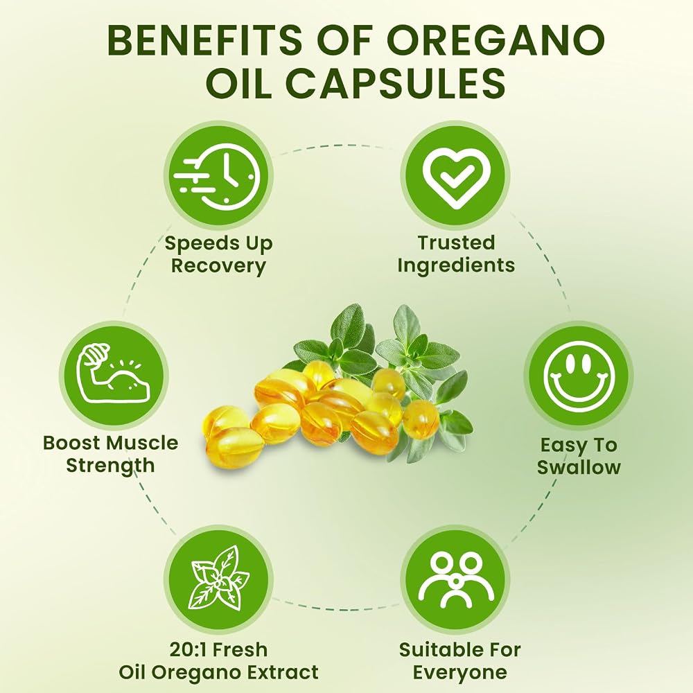 YKJHCSL 2-in-1 Oil of Oregano Softgels
