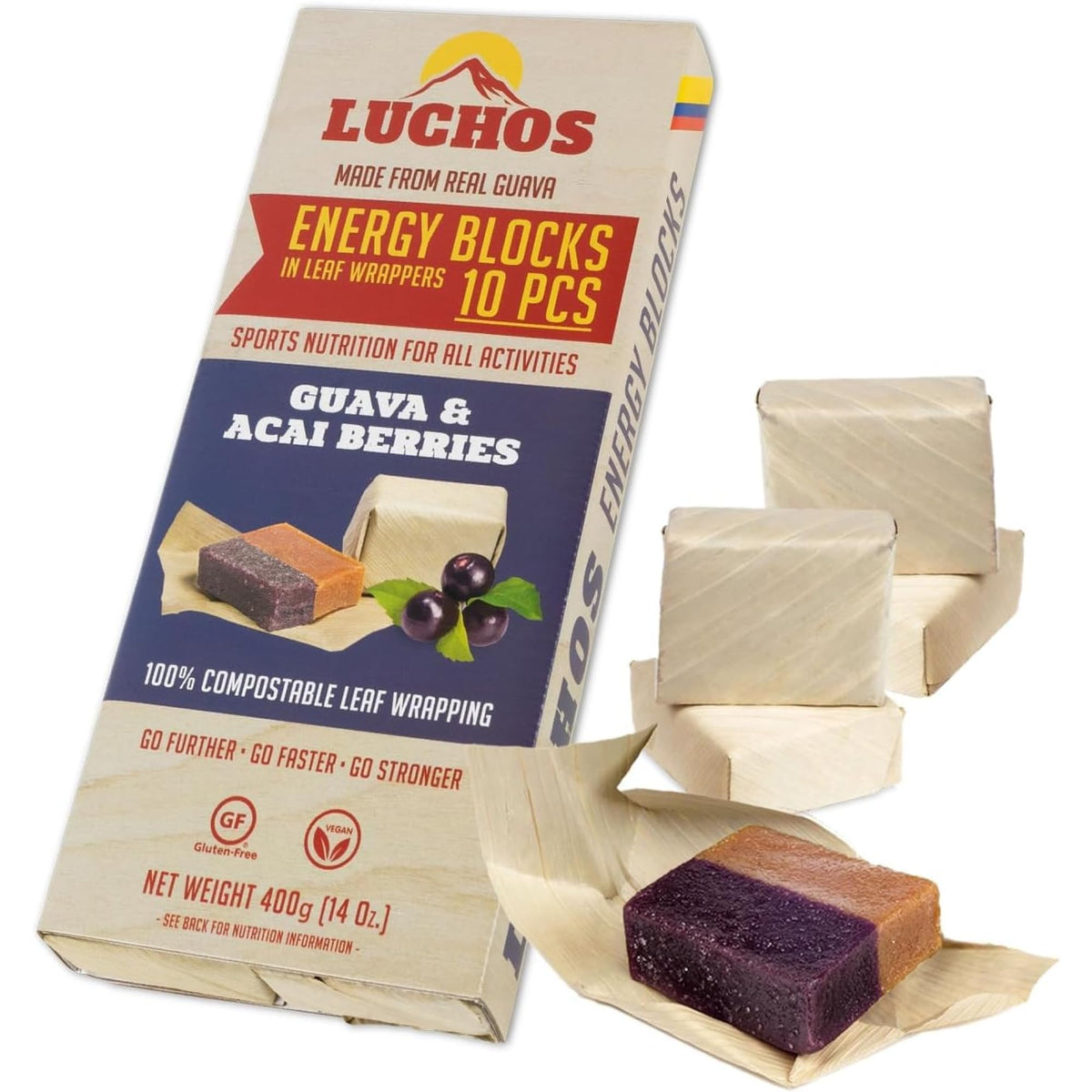 LUCHO DILLITOS LUCHOS Natural High Energy Bars Power Blocks for Sports