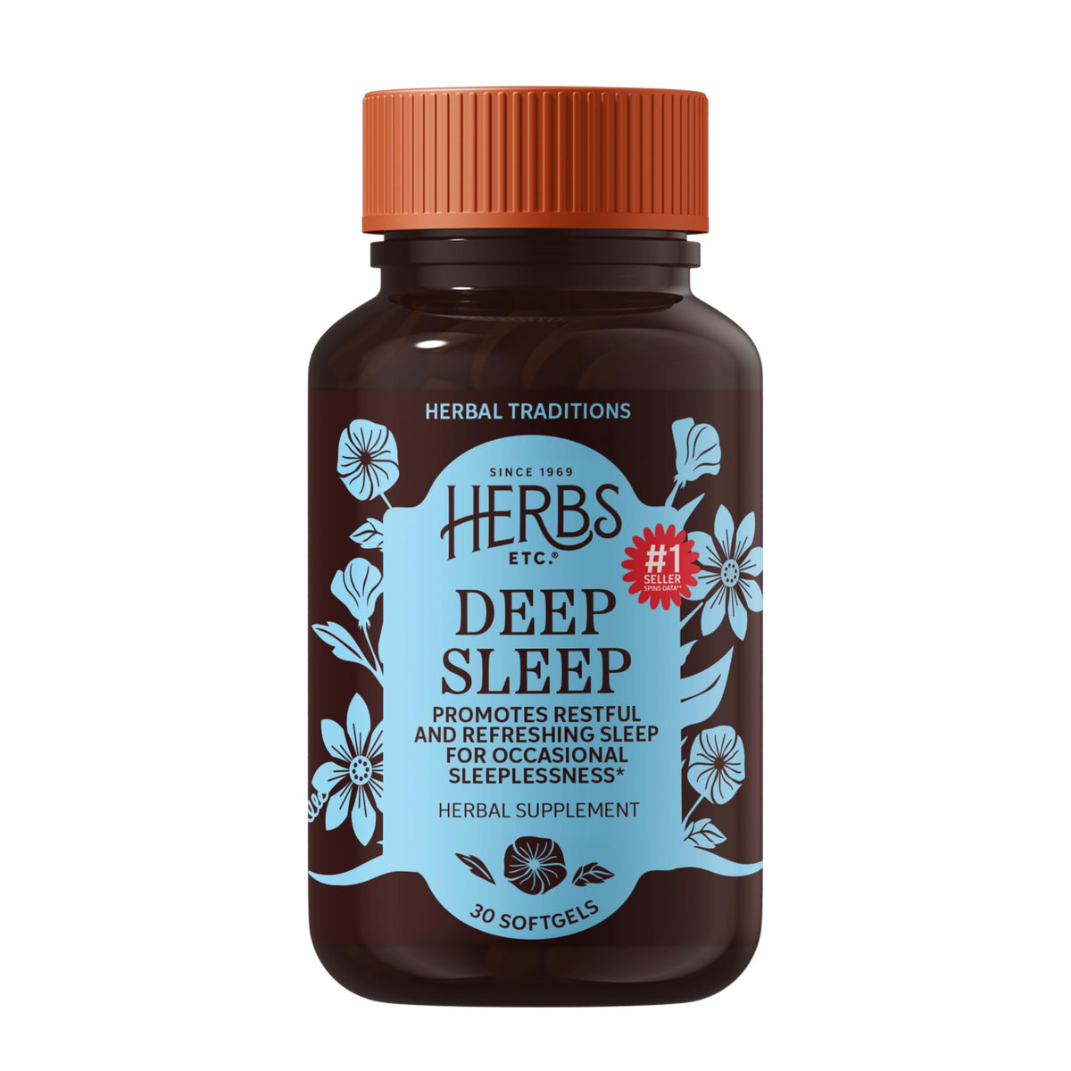 Herbs Etc. Deep Sleep Softgels - Herbal Sleep Support Supplement