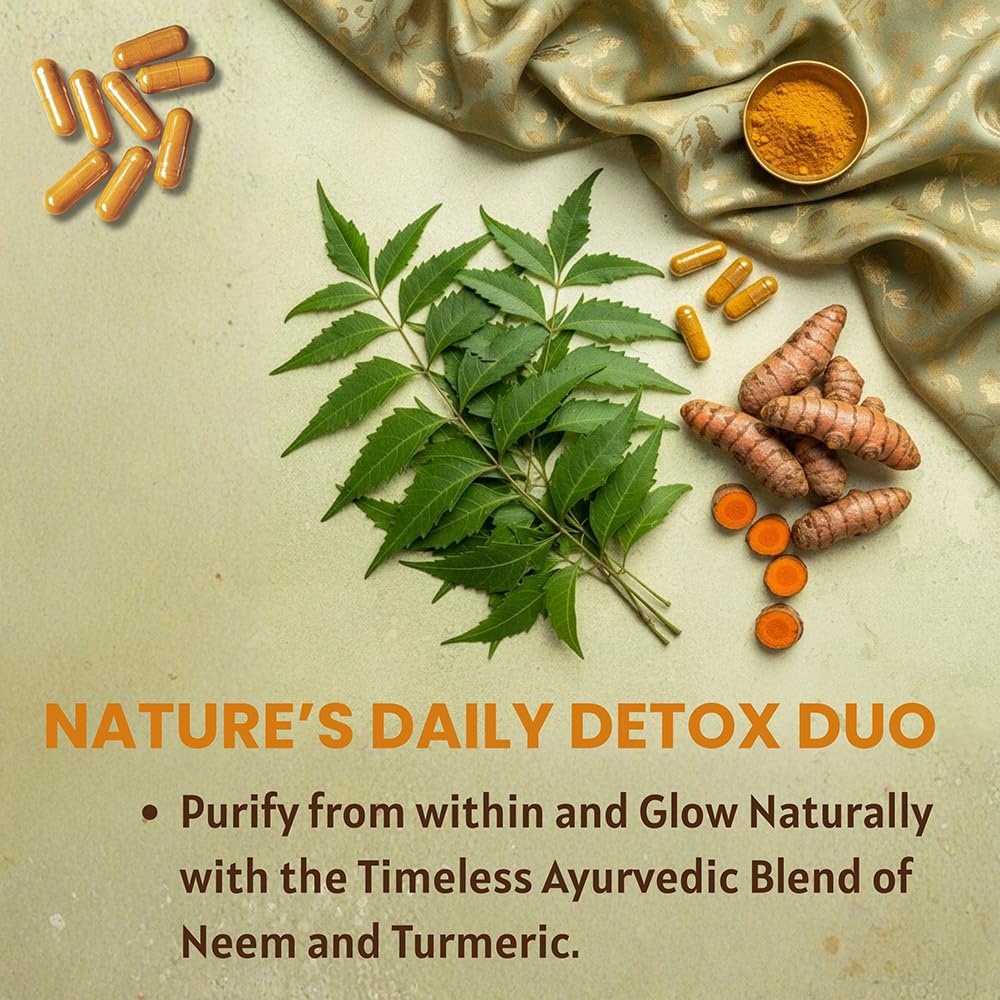 Ireya Ayurveda Neem & Turmeric Capsules - 90 Capsules - image 3
