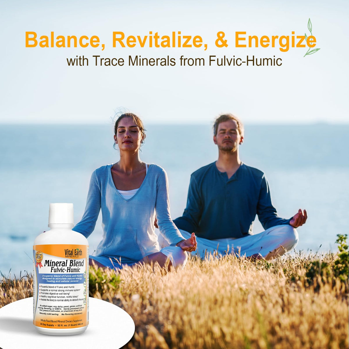Vital Earth Minerals Fulvic Humic Mineral Blend Multivitamin - 32 oz - image 4