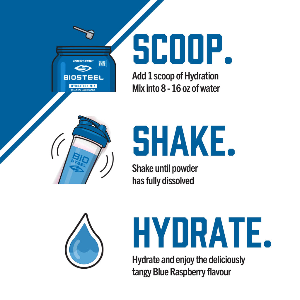 BioSteel Electrolyte Hydration Mix Blue Raspberry - 100 Servings - image 3