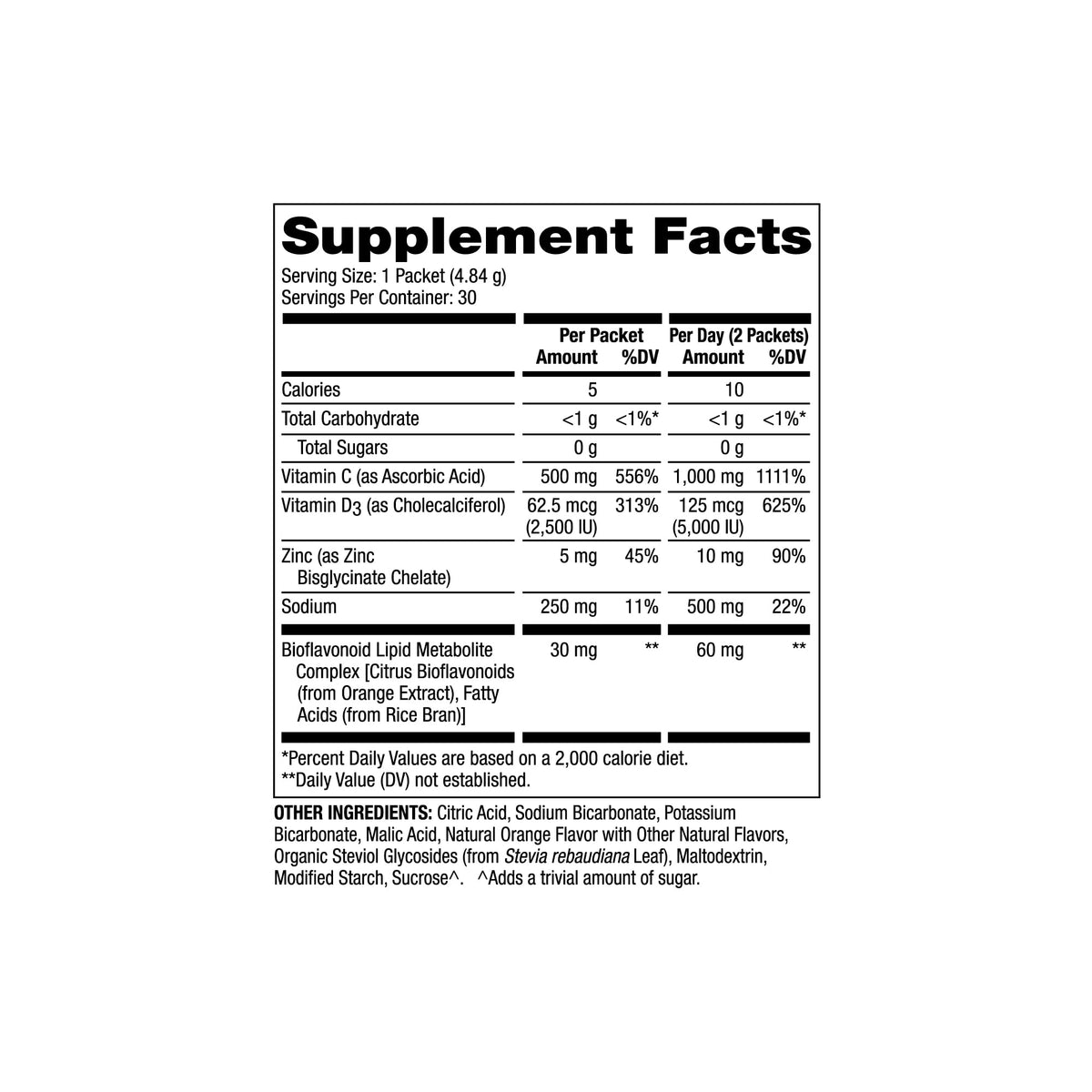 Dr. Mercola Vitamin C-PAK Orange Flavor Immune Support - 30 Packets - image 3