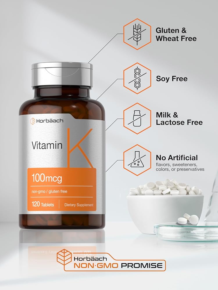Horbäach Vitamin K 100mcg - 120 Tablets - image 5