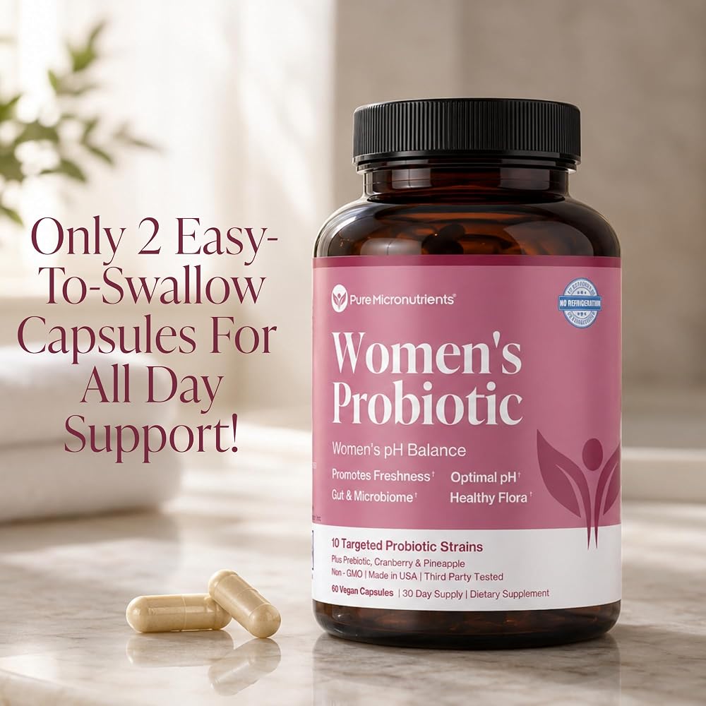 Pure Micronutrients Vaginal Probiotics with Cranberry pH Balance - 60 Capsules - image 6