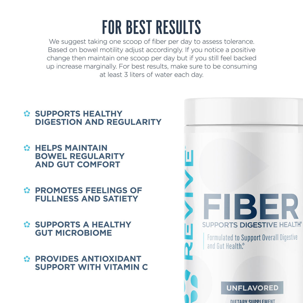 Revive MD Fiber Supplement for Digestive & Gut Health - 5g of Dietary