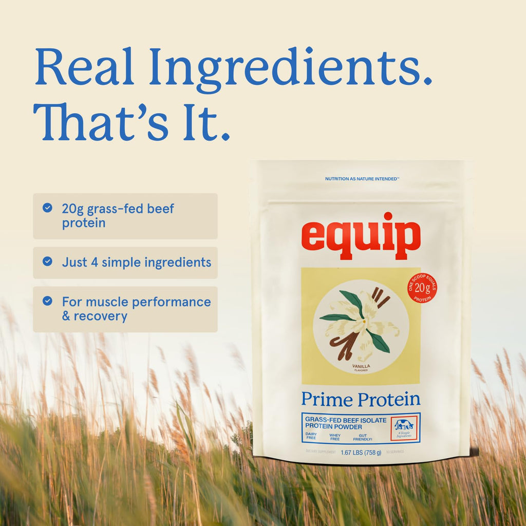 Equip Prime Protein Powder Grass Fed Beef - 30 Servings - image 7