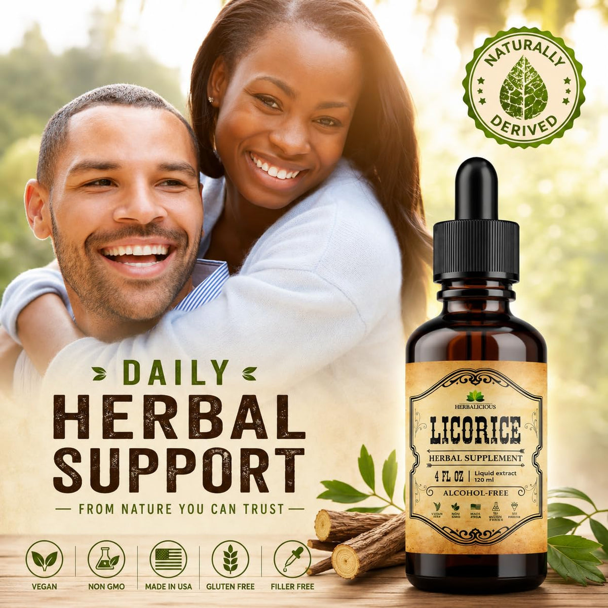 HERBALICIOUS Licorice Root Glycyrrhiza Glabra - Organic Herbal