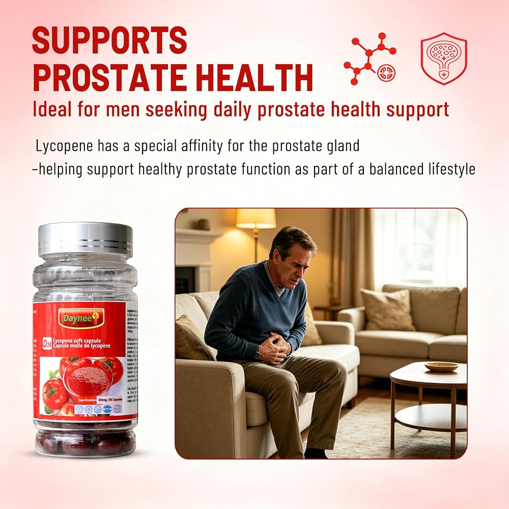 AIHIYO Lycopene 500mg Softgels for Prostate & Heart Health - 100 Softgels - image 4