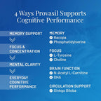 Provasil Brain Supplement for Memory, Focus, Mood & Concentration