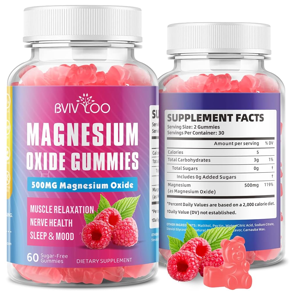 BVIVLOO Magnesium Oxide 400mg Gummies