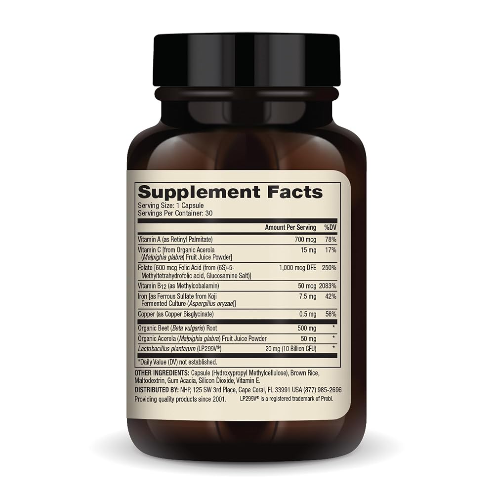 Dr. Mercola Blood Boost with Iron 7.5 mg - 30 Capsules - image 2