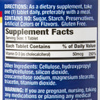 Basic Vitamins Natural Vitamin D-3 2000 IU - 400 Tablets - image 2