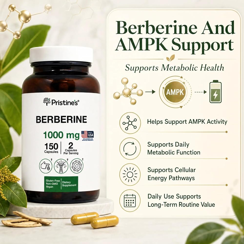 PRISTINE'S Berberine 1000mg Supplement Capsules - 150 Count - image 4