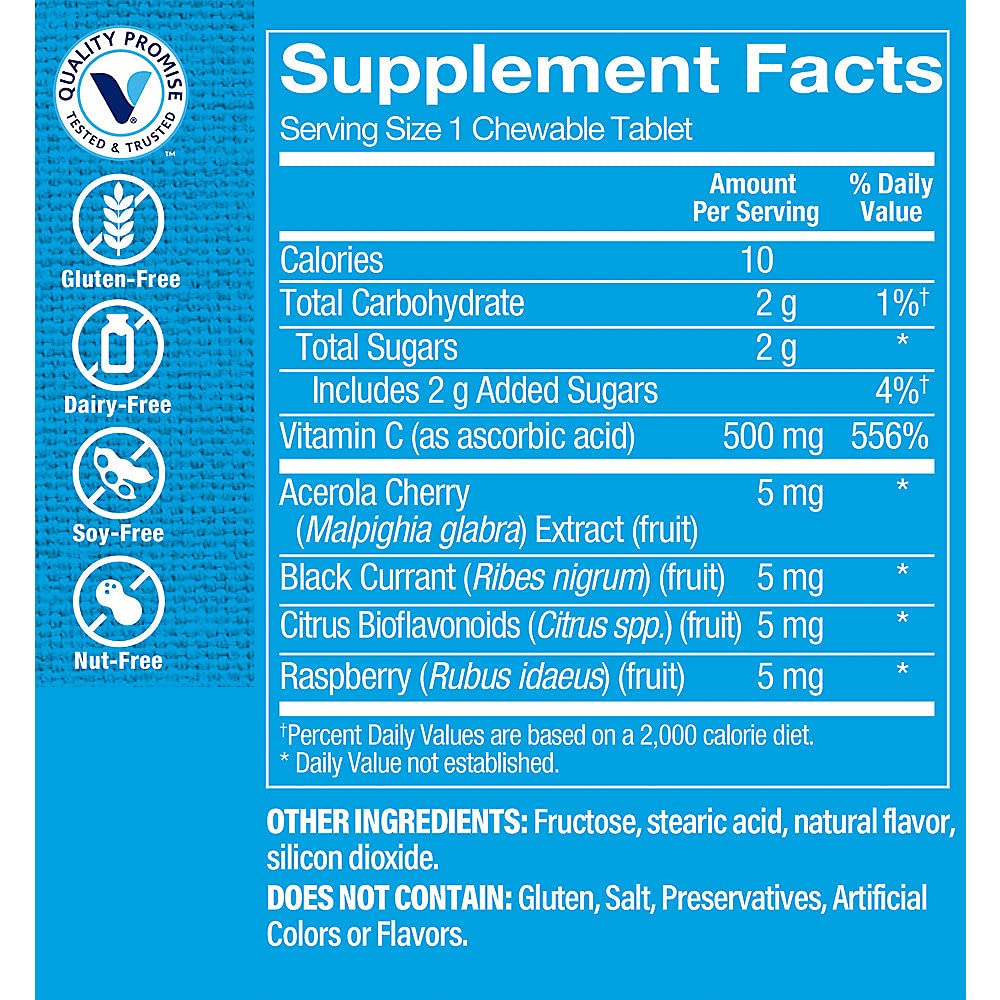 The Vitamin Shoppe Vitamin C 500 MG Immune Support - 100 Tablets - image 2