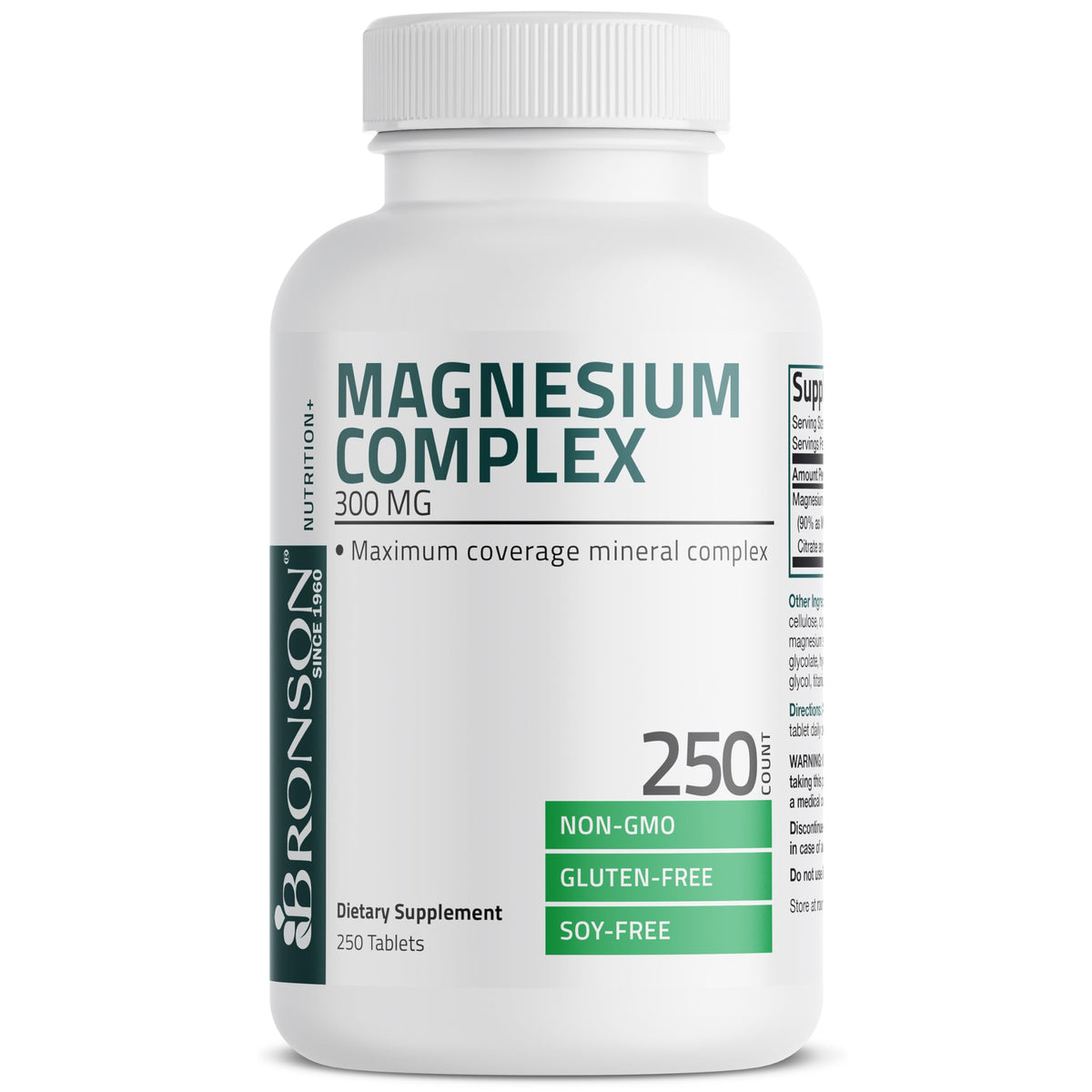 Bronson Triple Magnesium Complex 300 mg - 250 Tablets - image 3