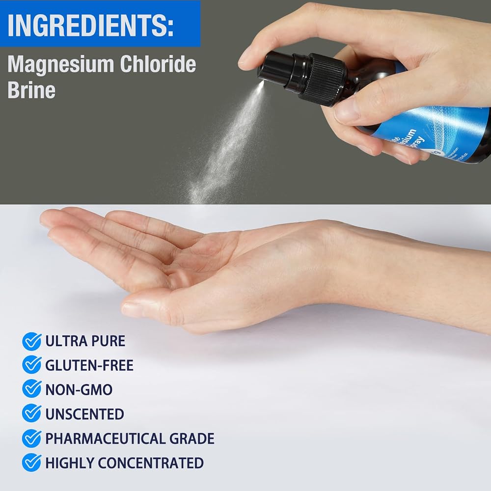 O.SECERT Pure Magnesium Oil Spray Topical - 2.02 Fl Oz - image 8