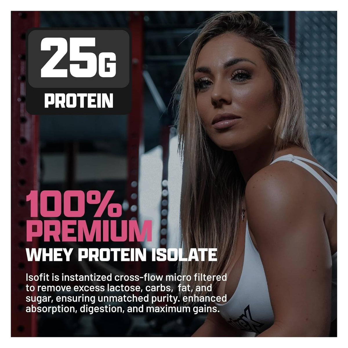 Nutrex Research IsoFit Whey Protein Powder Instantized 100% Whey
