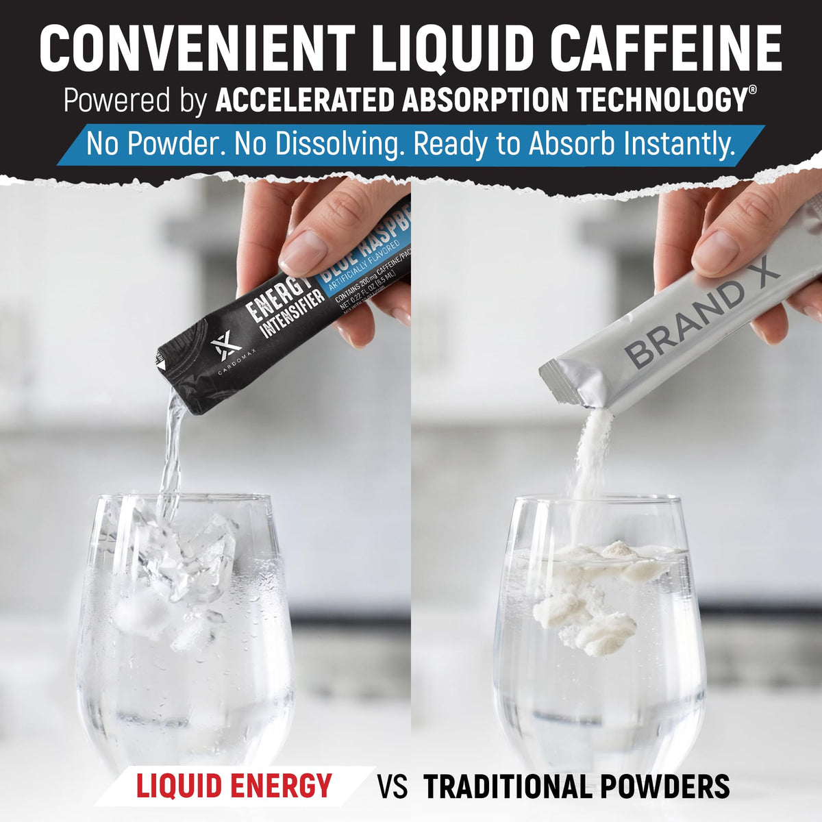 CardoMax - Energy Drink Packets - Liquid Preworkout for Men & Women