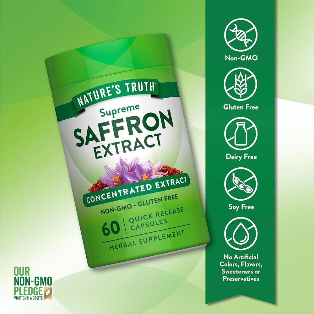 Nature's Truth Saffron Extract Supplement - 60 Capsules - image 3