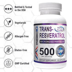 MAAC10 Trans Resveratrol 500mg - 60 Capsules - image 5