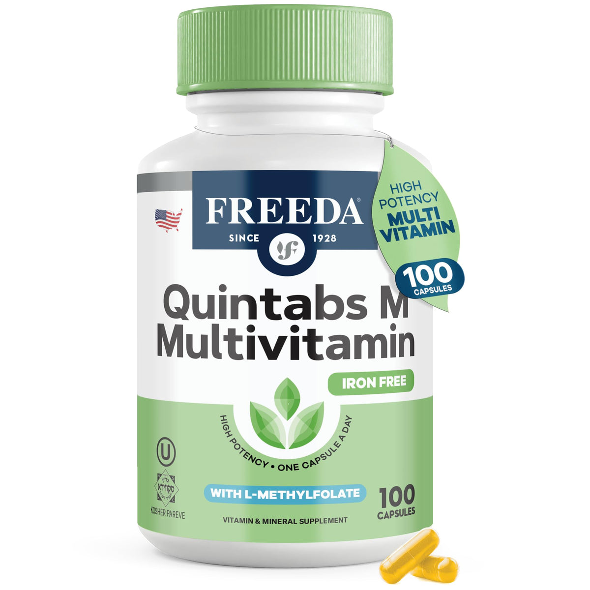 FREEDA One Daily Multivitamin Without Iron