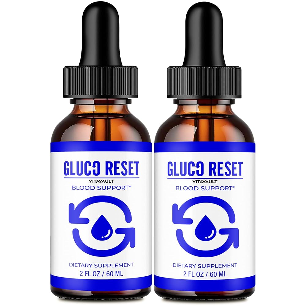 Vitavault Gluco Reset Drops Liquid Supplement - 2 Pack