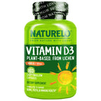 Naturelo Unflavored Vitamin D3 Capsules Bottle Bone