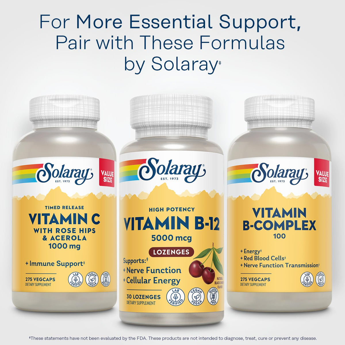 Solaray Vitamin B-12 5000mcg Lozenges for Energy Support - 30 Count - image 6