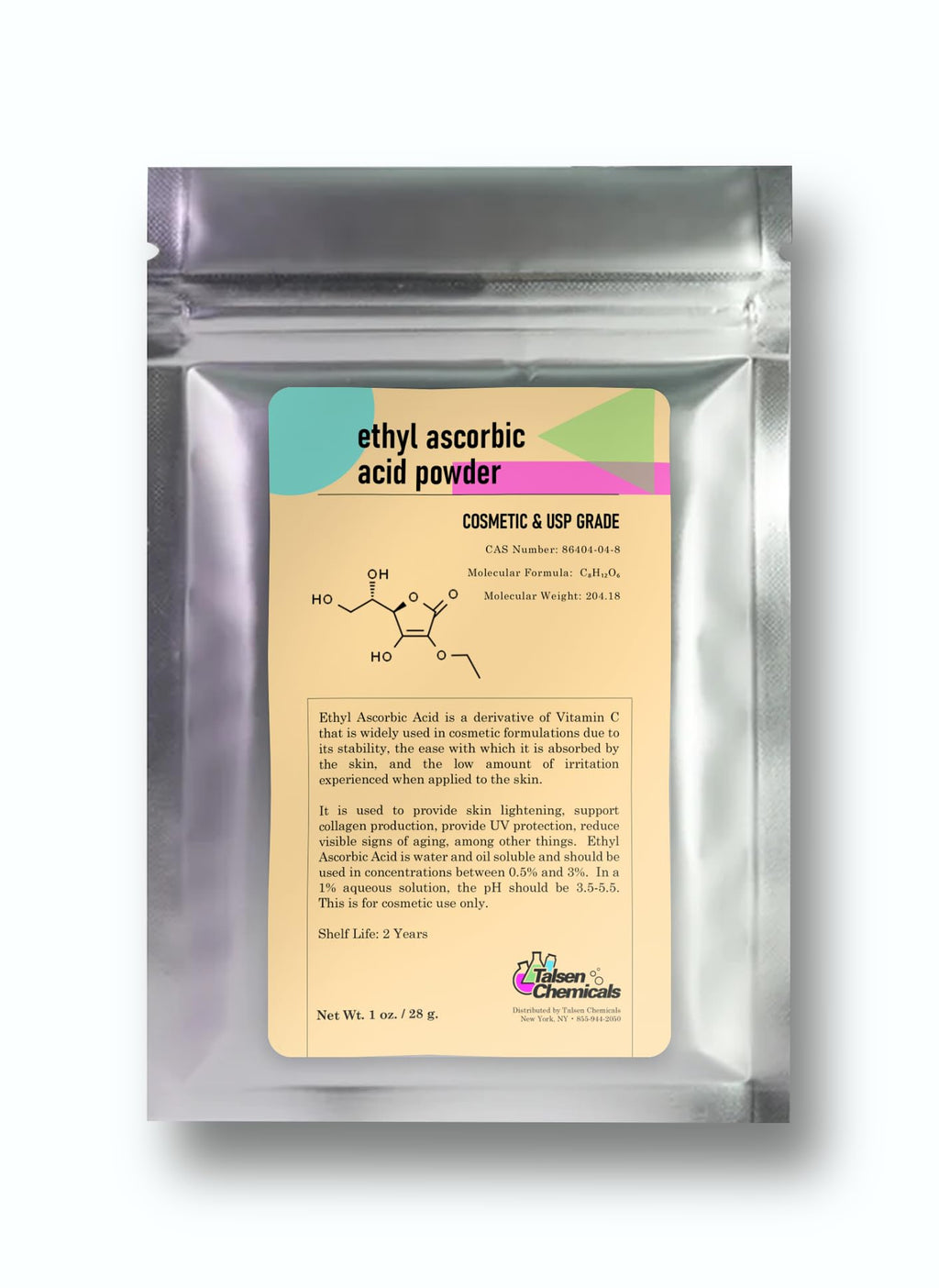 Talsen Chemicals Ethyl Ascorbic Acid Powder Stable Vitamin C