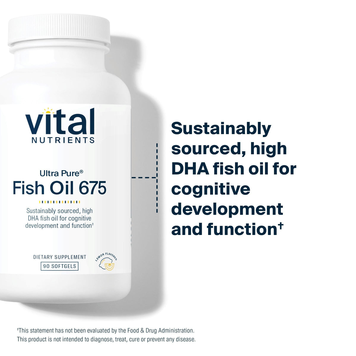 Vital Nutrients Ultra Pure Fish Oil 675 - 90 Softgels - image 3