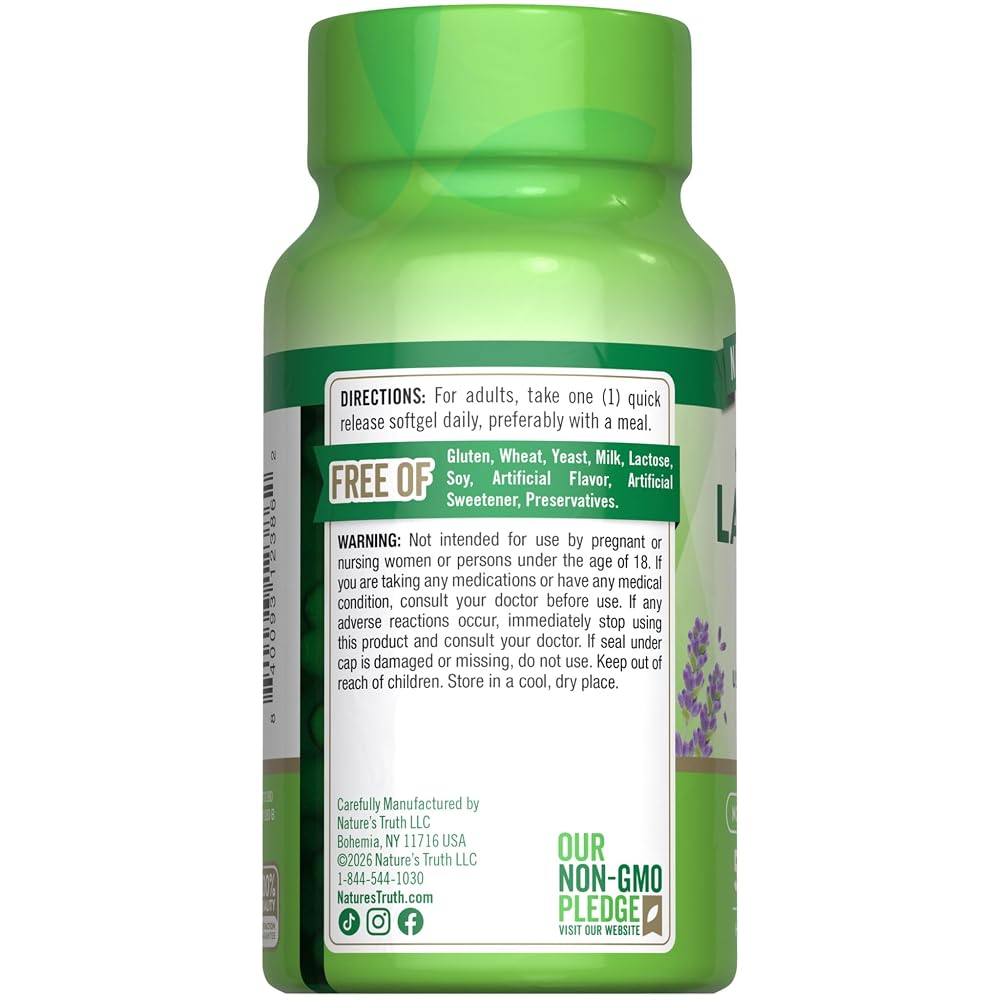 Nature's Truth Lavender Calm Softgels - 50 Count - image 7