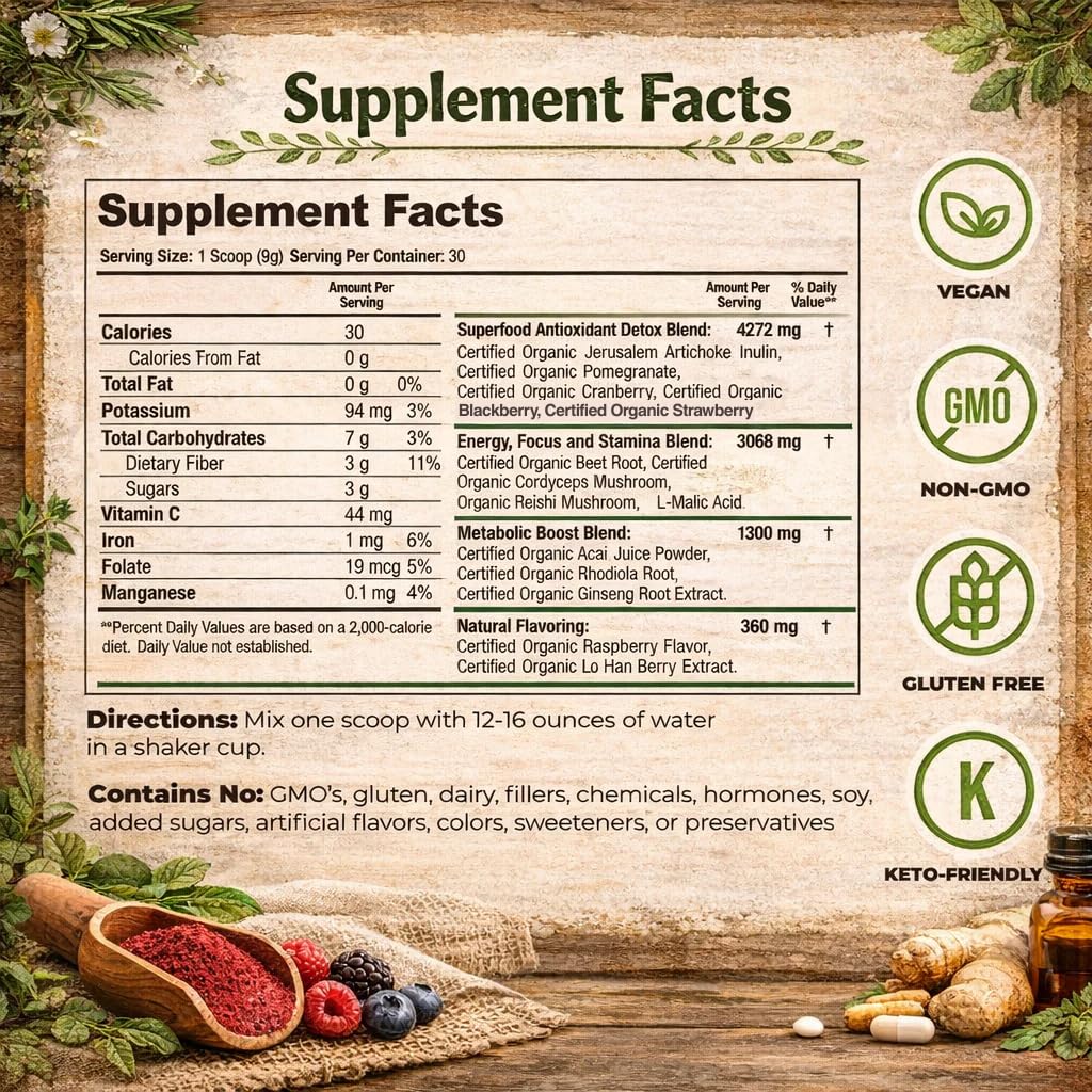 Organic Muscle Super Food Powder Parent
